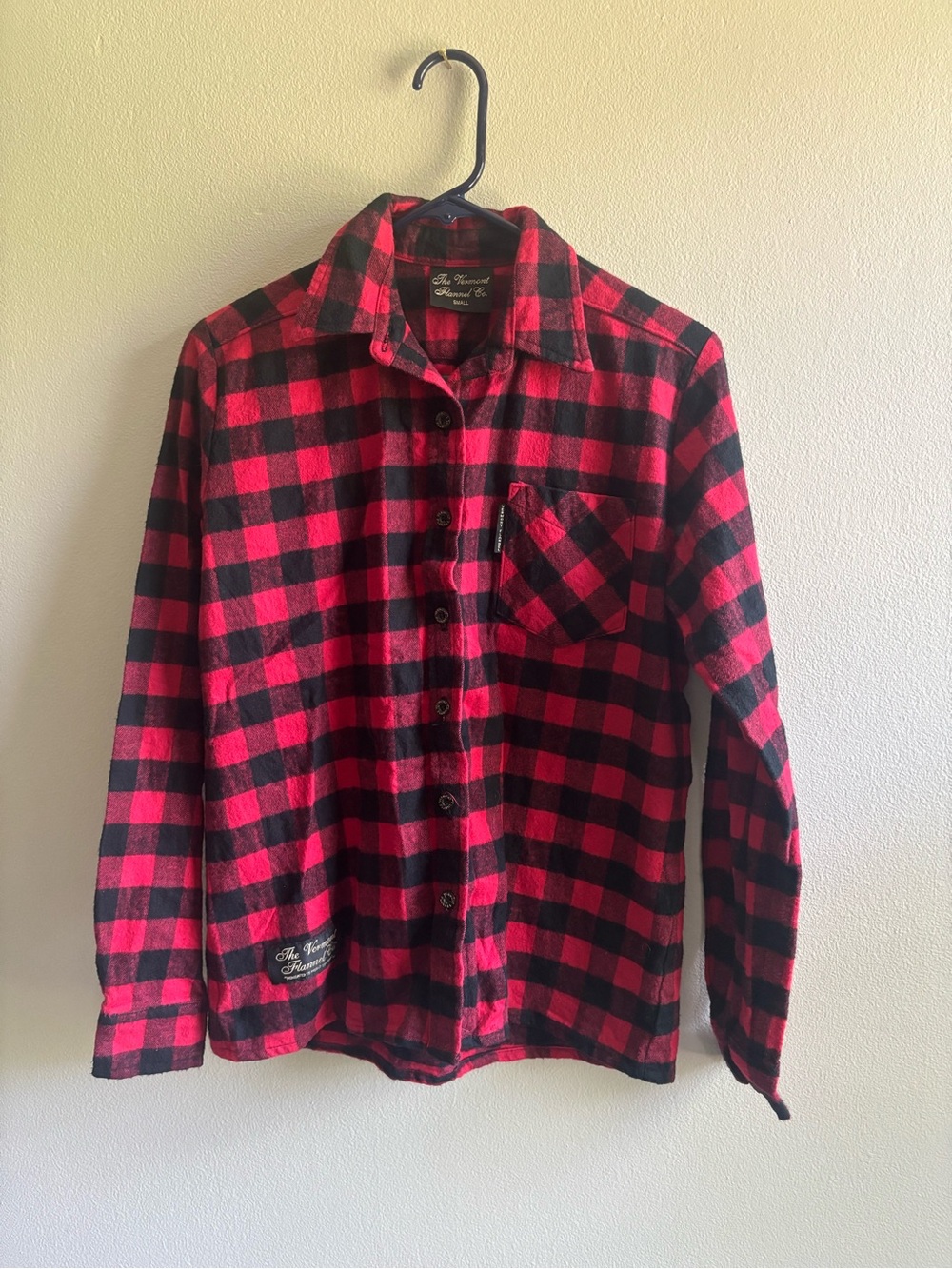 Classic Red & Black Check Button-Down Shirt for Men